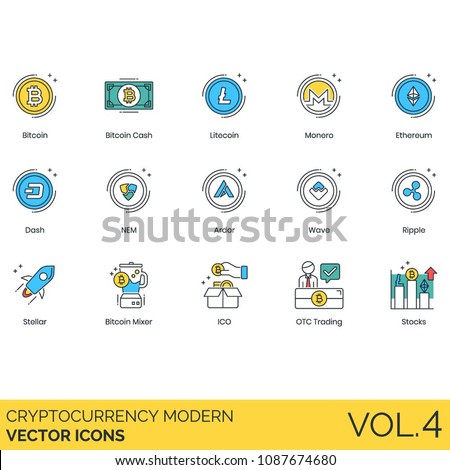 Bitcoin Cash Cryptocurrency Blockchain Vector Icon Stock Vector - 
